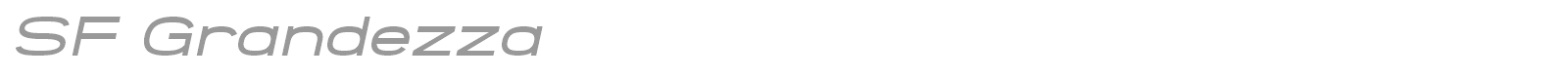 SF Grandezza font preview